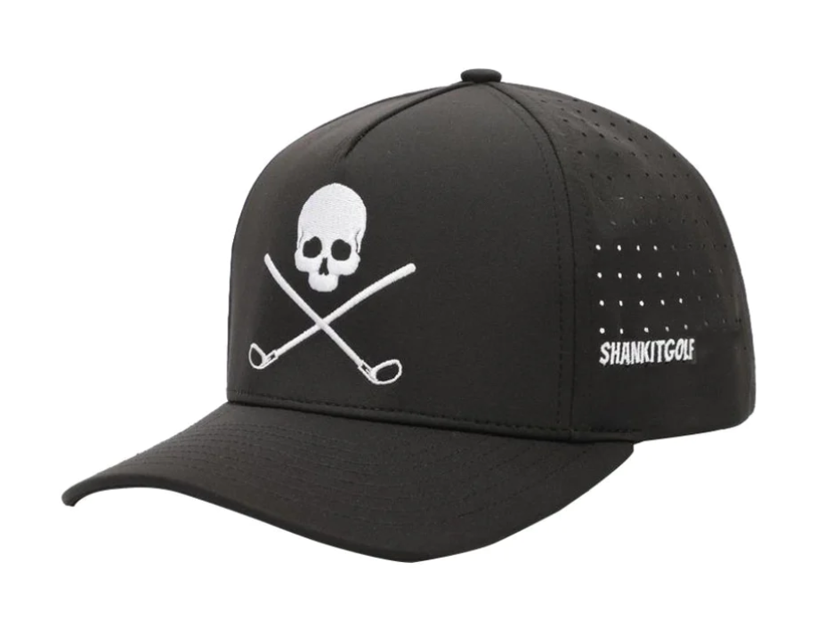 Skull and Crossbones Black Golf Hat – BEYOND72 GOLF CO