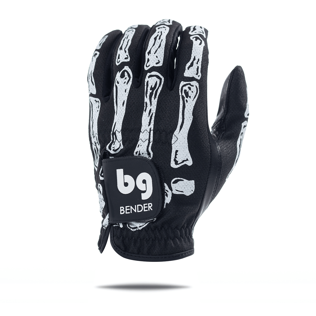 GLOVE - BLACK BONES MESH SKELETON